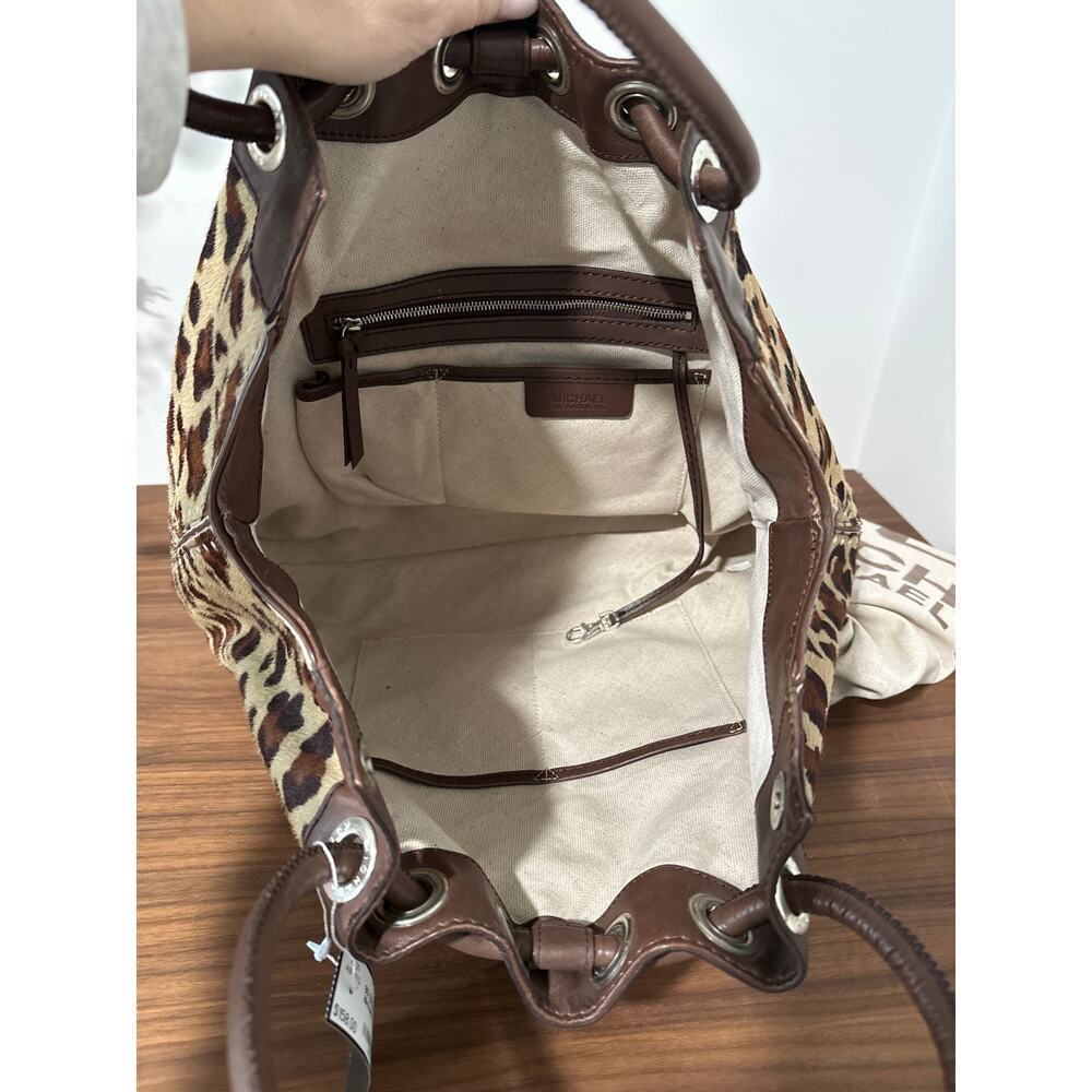 Michael Kors Astrid Cheetah Pattern Calf Hair Tote - Picture 9 of 9